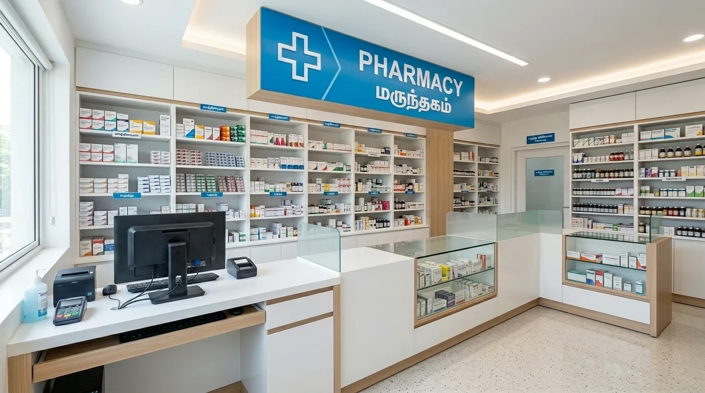 Pharmacy interior