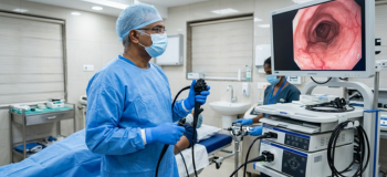 Endoscopy screening room operation setup